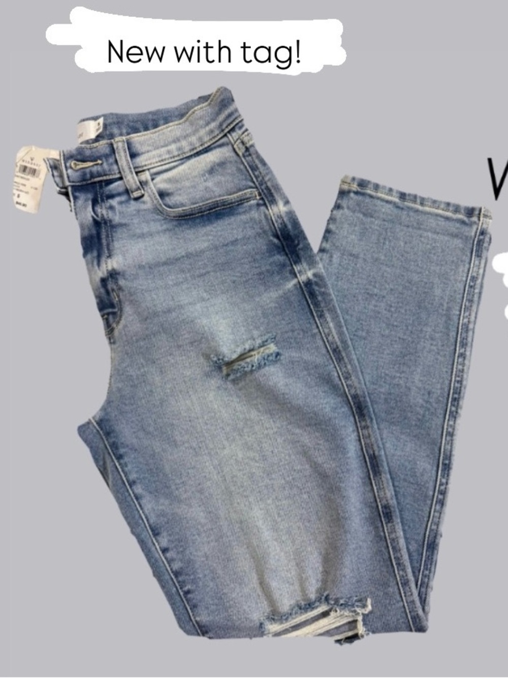 Windsor Women's Light Blue Skinny Jeans with Subtle Distressing